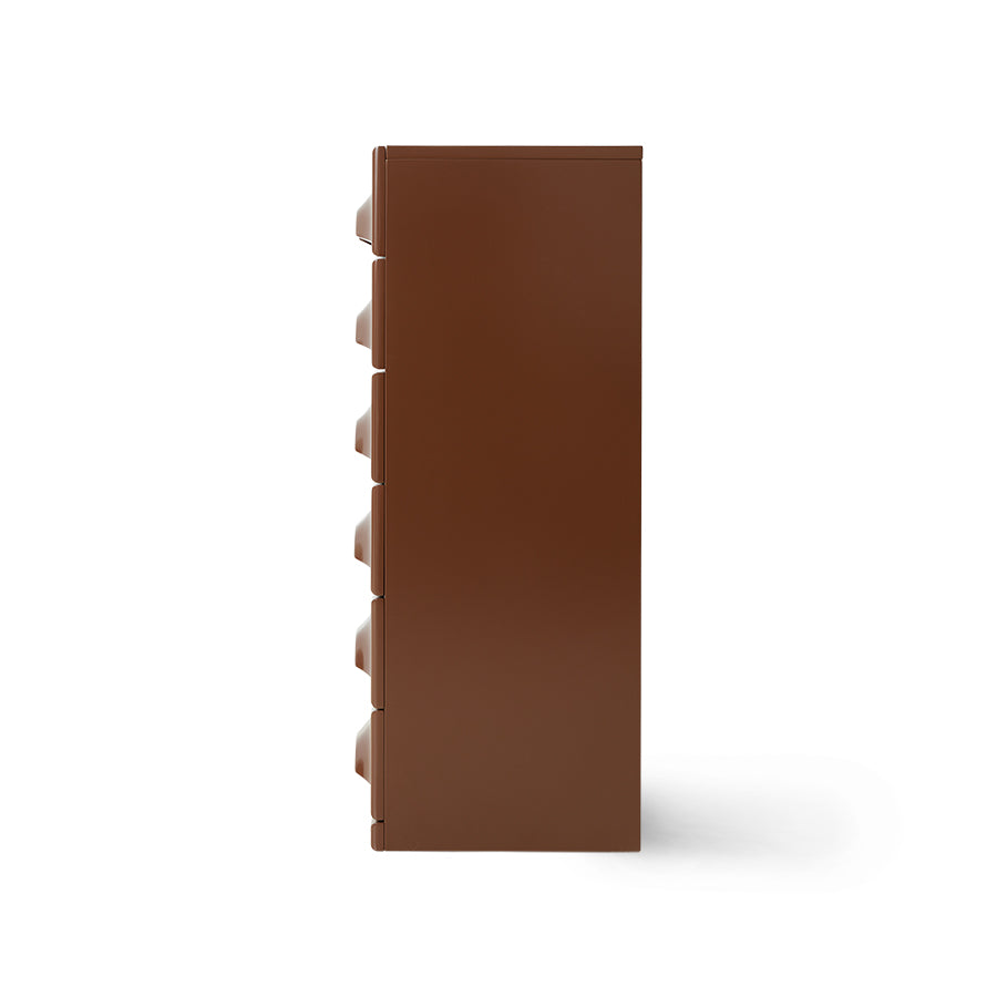 Chest of 6 drawers - Chocolate