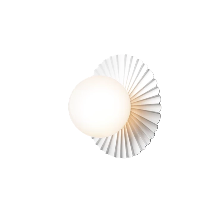 Aplica / Plafoniera Liila Muuse Small IP44, alb / opal