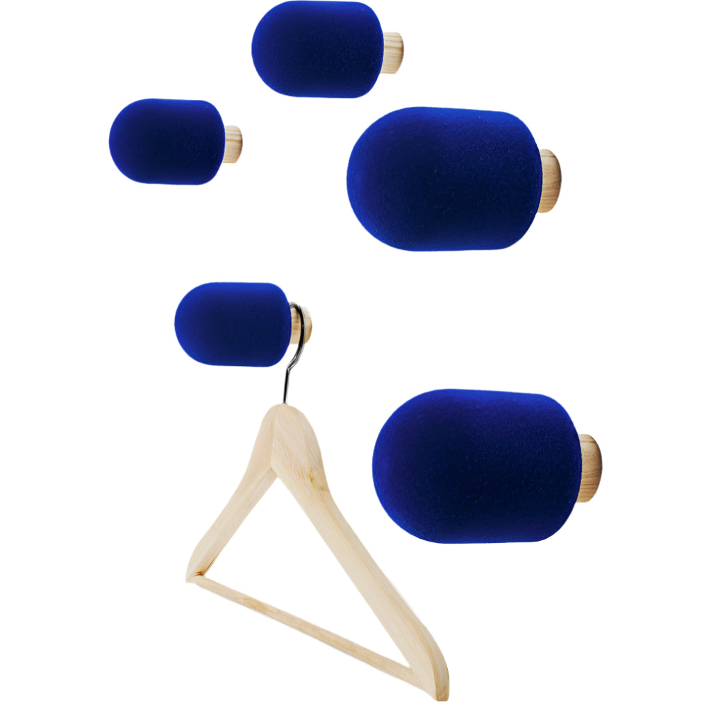 Cuier Micro - albastru (set de 5)
