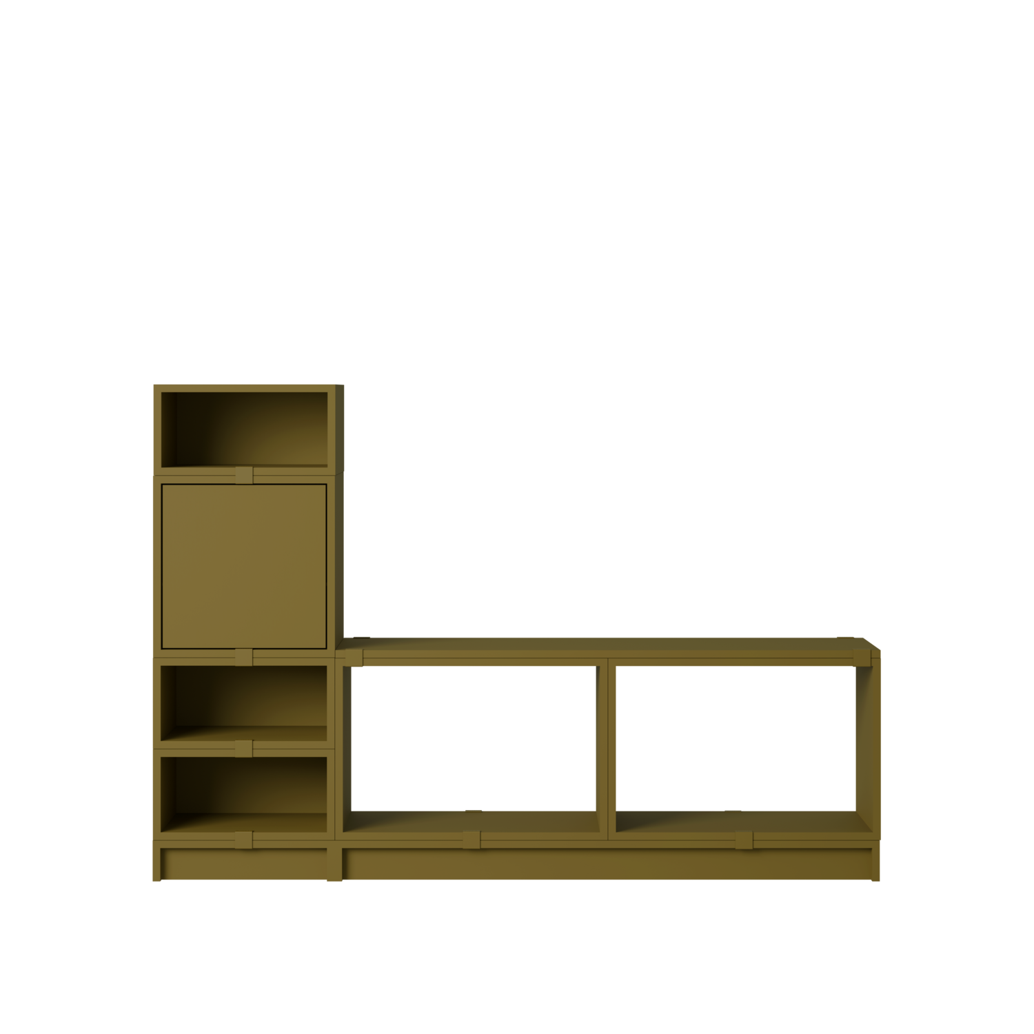 Sistem de depozitare Stacked - Configuratia 1 - Brown Green