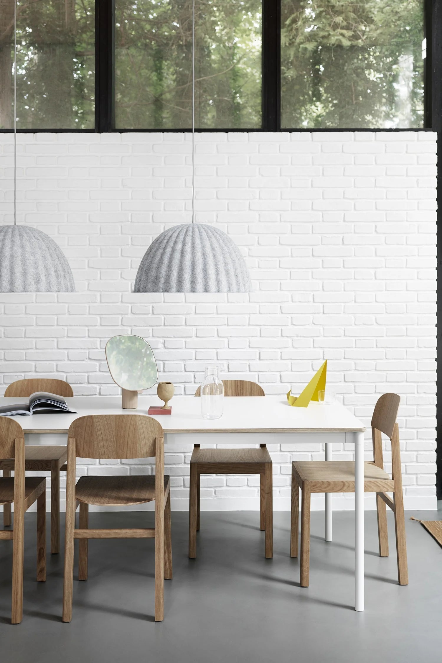 Corp de iluminat suspendat Under the Bell - Ø55 - White Melange