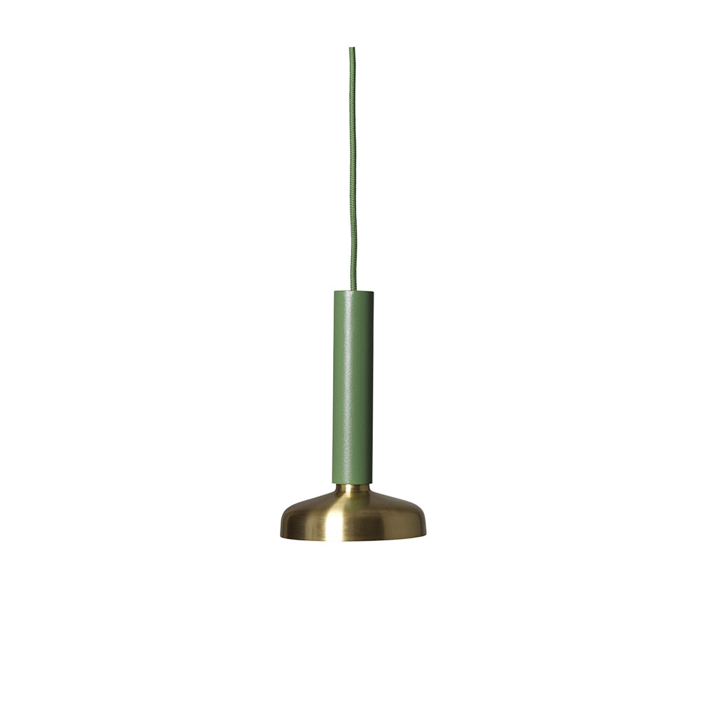 Corp de iluminat suspendat Blend - Verde/Alamă (LED)