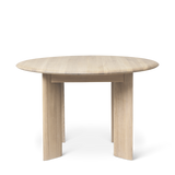 Masă Bevel Round - Stejar alb