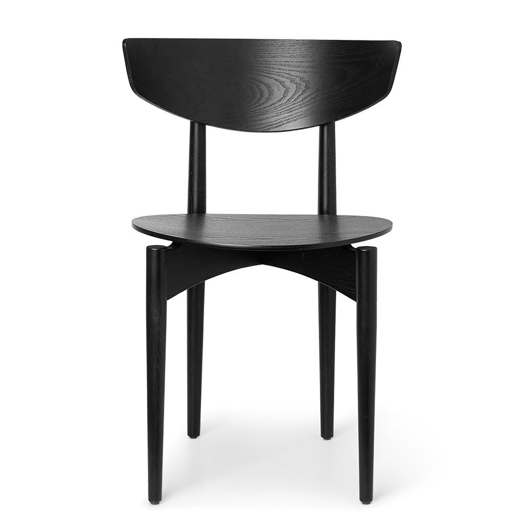 Scaun de dining Herman Wood - Negru