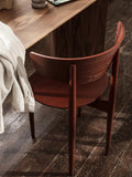 Scaun de dining Herman Wood - Roșu