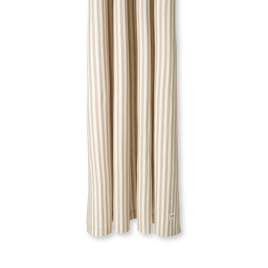 Chambray Shower Curtain - Sand/Off-white