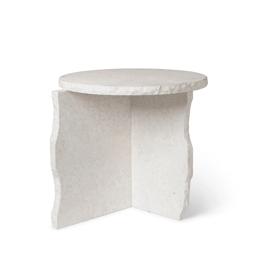 Măsuță Mineral Sculptural - Bianco Curia