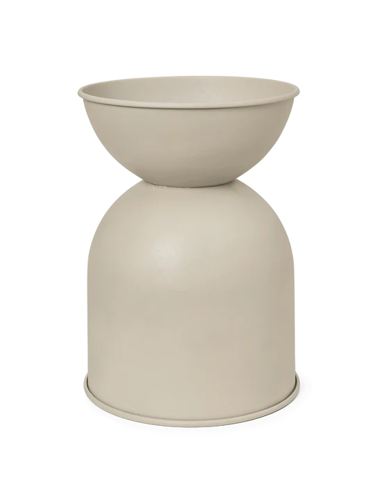 Hourglass Pot Large - Cashmere