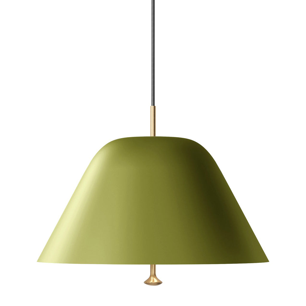 Corp de iluminat suspendat Levitate 40 - Verde / Alamă