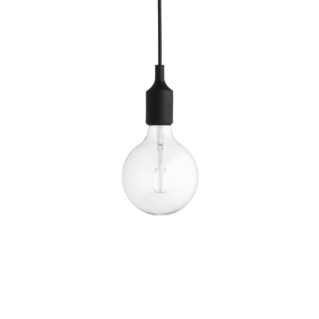 Corp de iluminat suspendat E27 - Negru