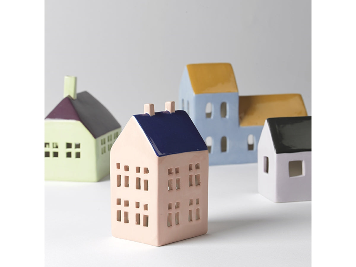 Ornament House Bo Ceramic - Pigeon Blue / Harvest Gold