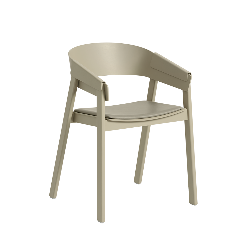 Scaun Cover - Piele Refine Stone, Dark beige