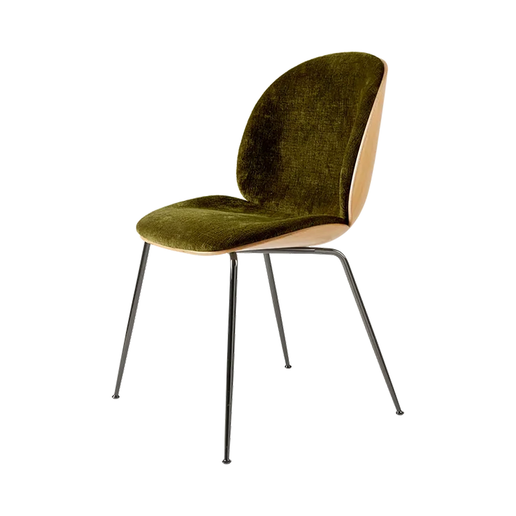 Beetle Dining Chair 3D Veneer - Front Upholstered
