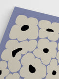 Flower Bed Blue Poster