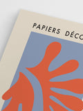 Poster Papiers Découpés Orange
