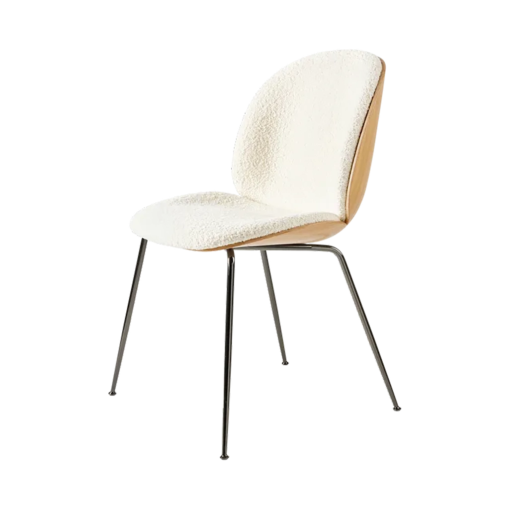 Beetle Dining Chair 3D Veneer - Front Upholstered