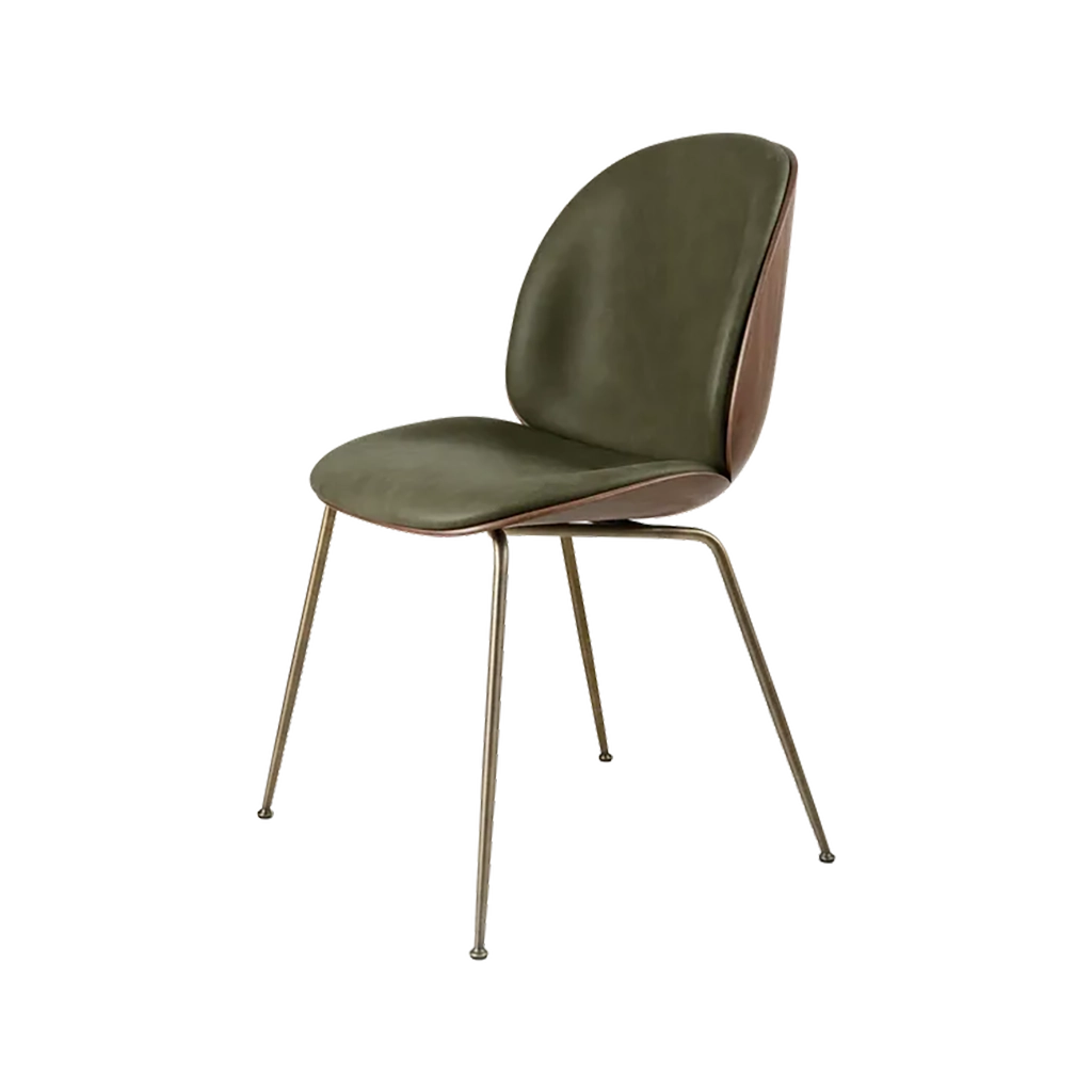 Beetle Dining Chair 3D Veneer - Front Upholstered