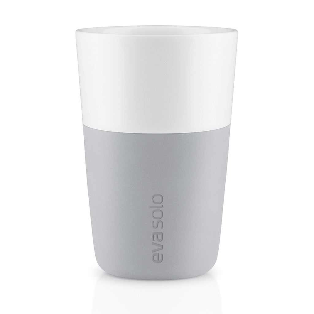 Pahar Café Latte - gri (2 buc)