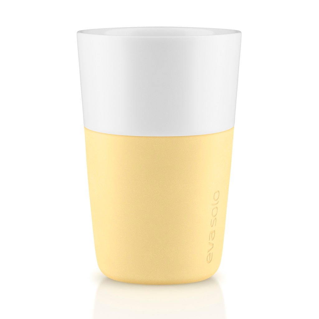 Pahar Café Latte - Galben (2 buc)