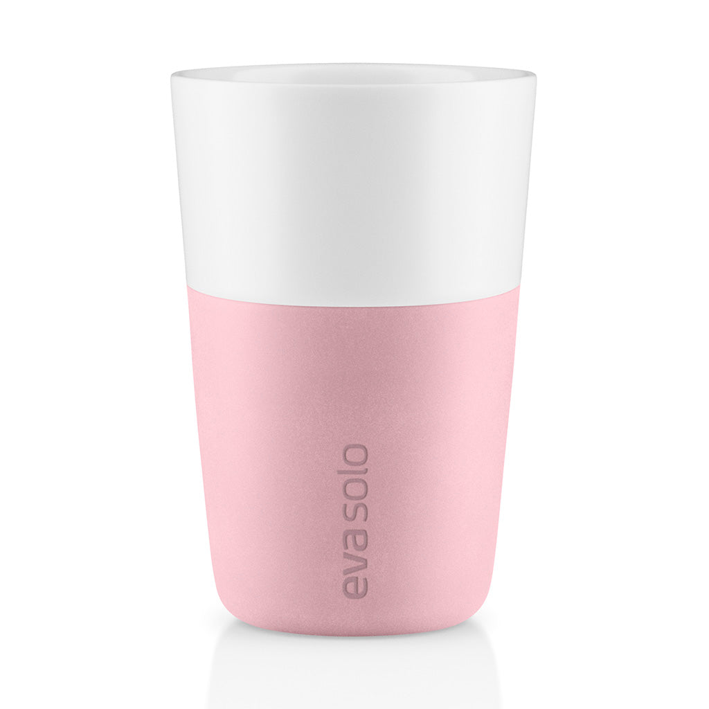 Pahar Café Latte - Roz (2 buc)