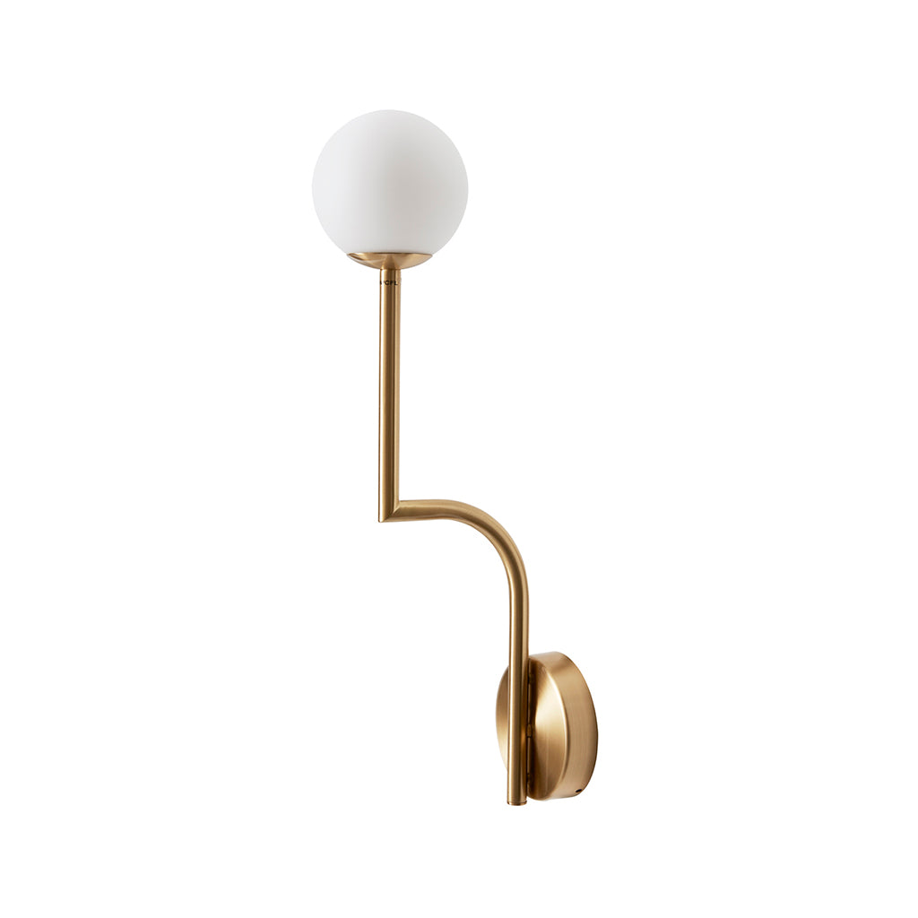 Mobil 46 Wall - Brushed Brass/fixed installation