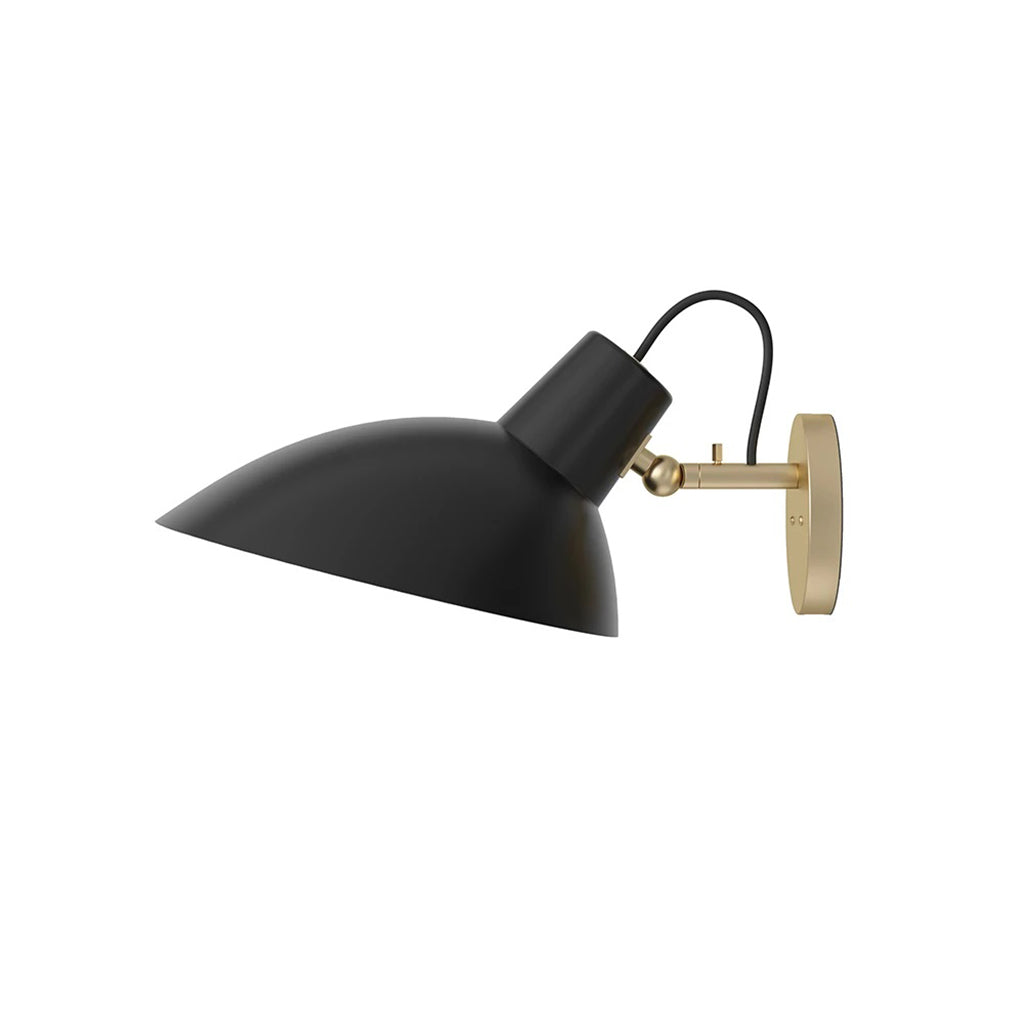 Aplică VV Cinquanta - Structură alamă, reflector negru