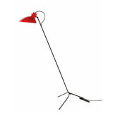 Lampadar VV Cinquanta - Structură neagră, reflector roșu