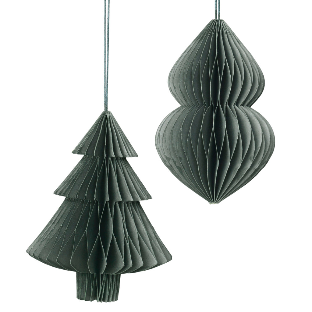 Set de 2 Ornamente Christmas Mix Paper - Thyme