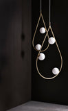 Corp de iluminat suspendat Pearls 80 - alamă