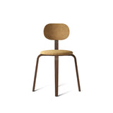 Scaun de dining Afteroom Plywood cu șezut și spătar tapițat - Stejar închis / Moss 022