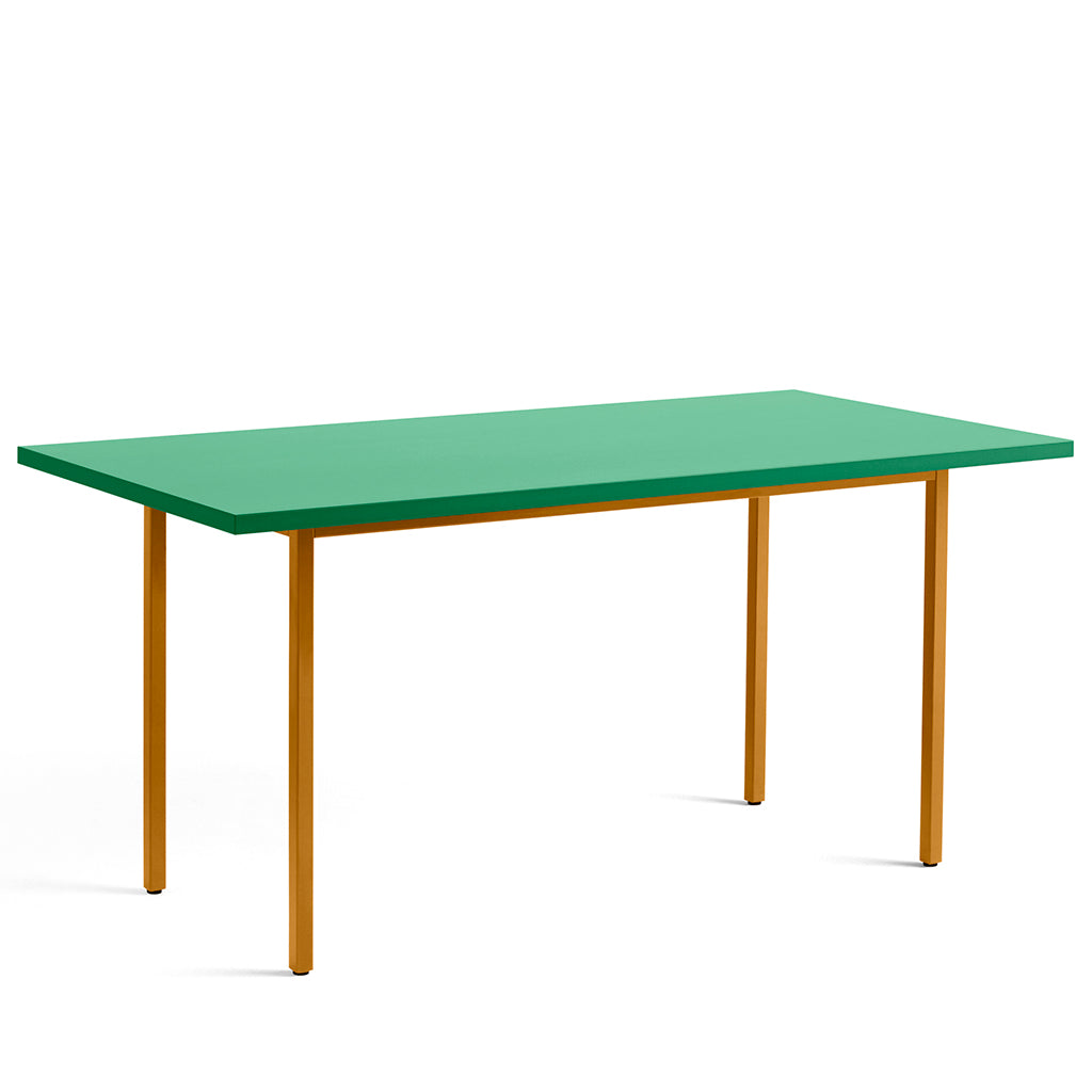 Masă de dining Two-Colour Dreptunghiulară - Ocru, verde