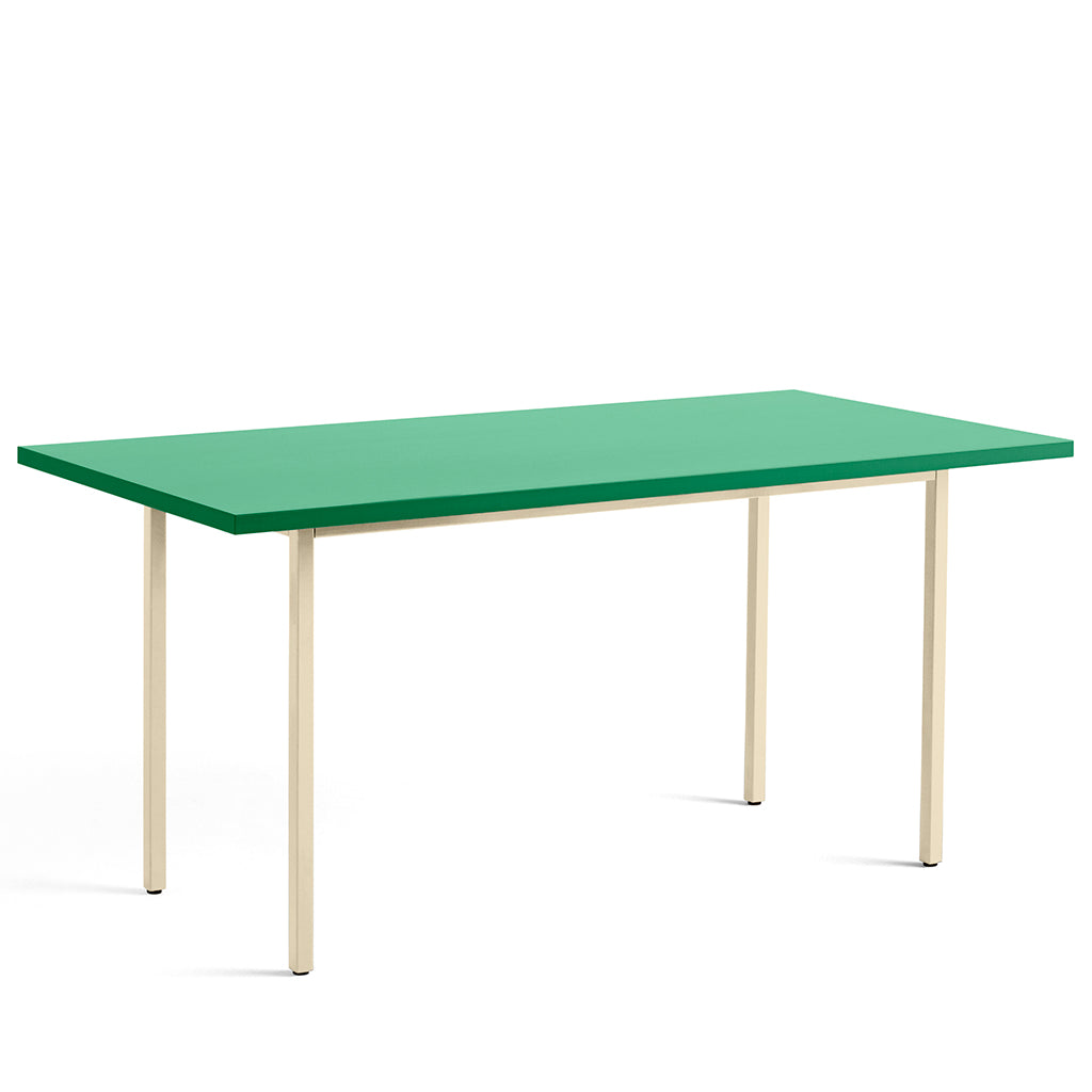 Masă de dining Two-Colour Dreptunghiulară - Ivoire, verde mentă