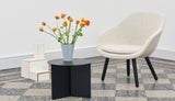 Round Slit Side Table - Black