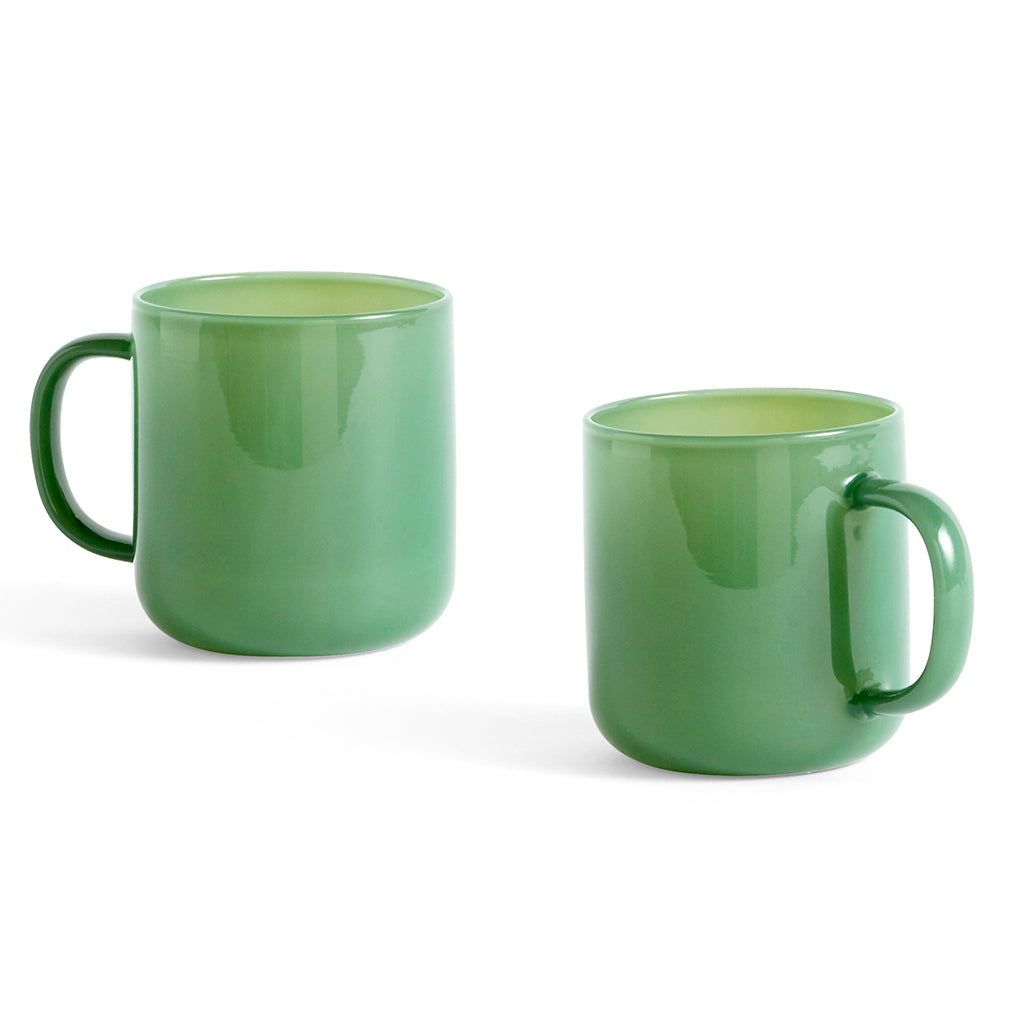 Cană Borosilicate Set de 2 - Jade Green