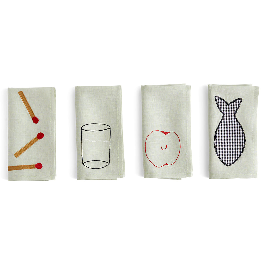 Set de 4 Șervețele Sobremesa - Verde