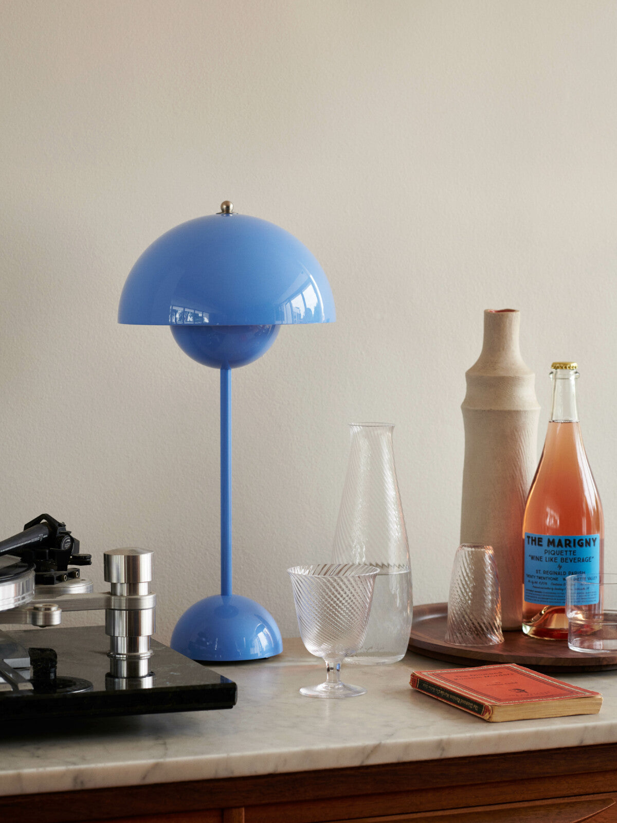 Flowerpot table lamp VP3 - Swim Blue