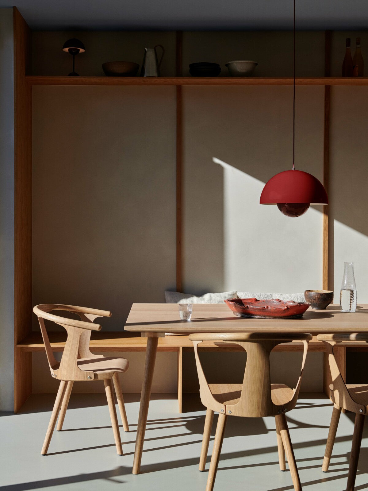 Flowerpot Pendant Medium VP7 - Vermilion Red