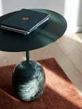 Măsuță Lato LN9 Ovala - Deep Green & Verde Alpi Marble