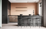 Scaun de bar / insulă Afteroom - MDF negru