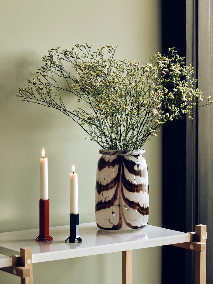 Arcs Candleholder L - Red