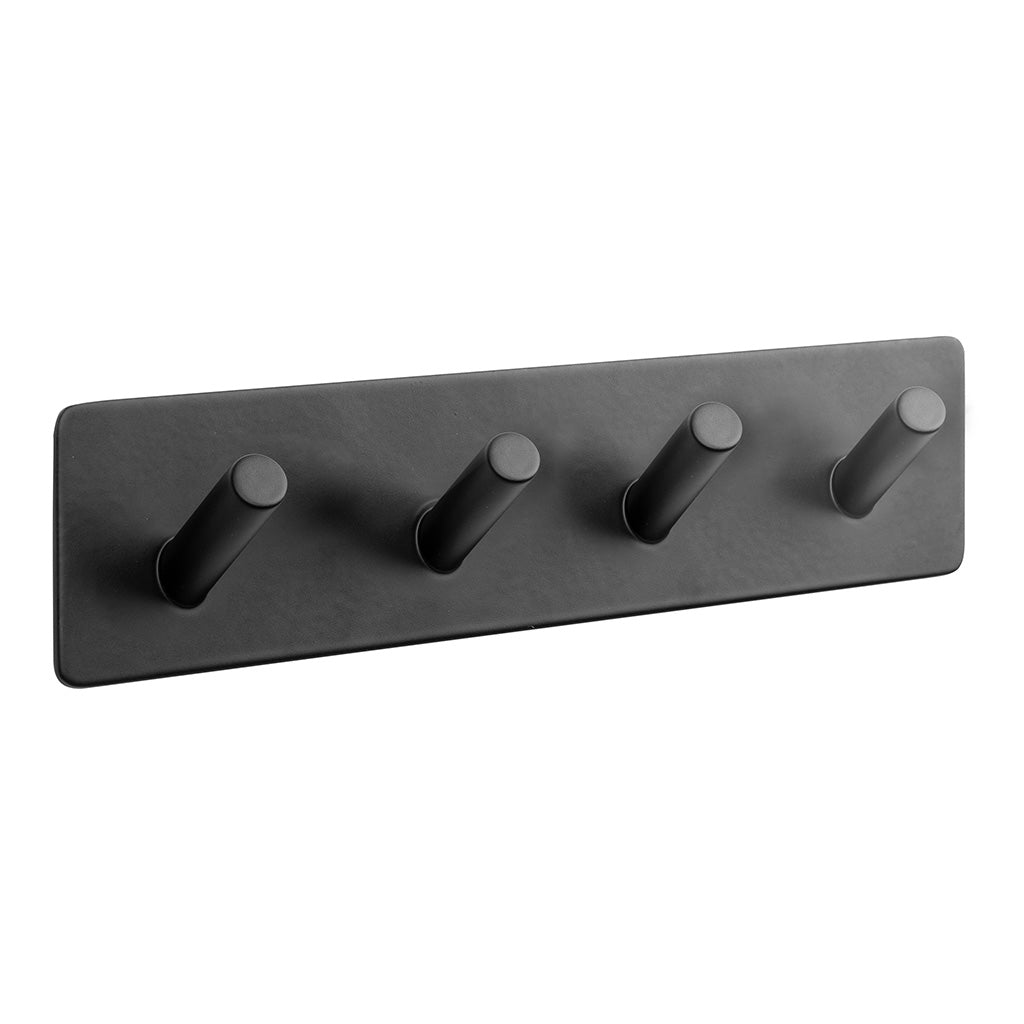 Cuier cu patru agățători Base 200 - Negru mat
