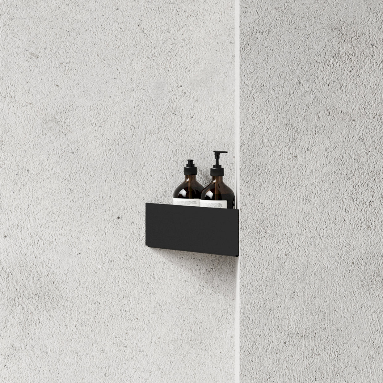 Etajeră Bath Corner - Negru