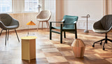 High Slit Side Table - Light yellow