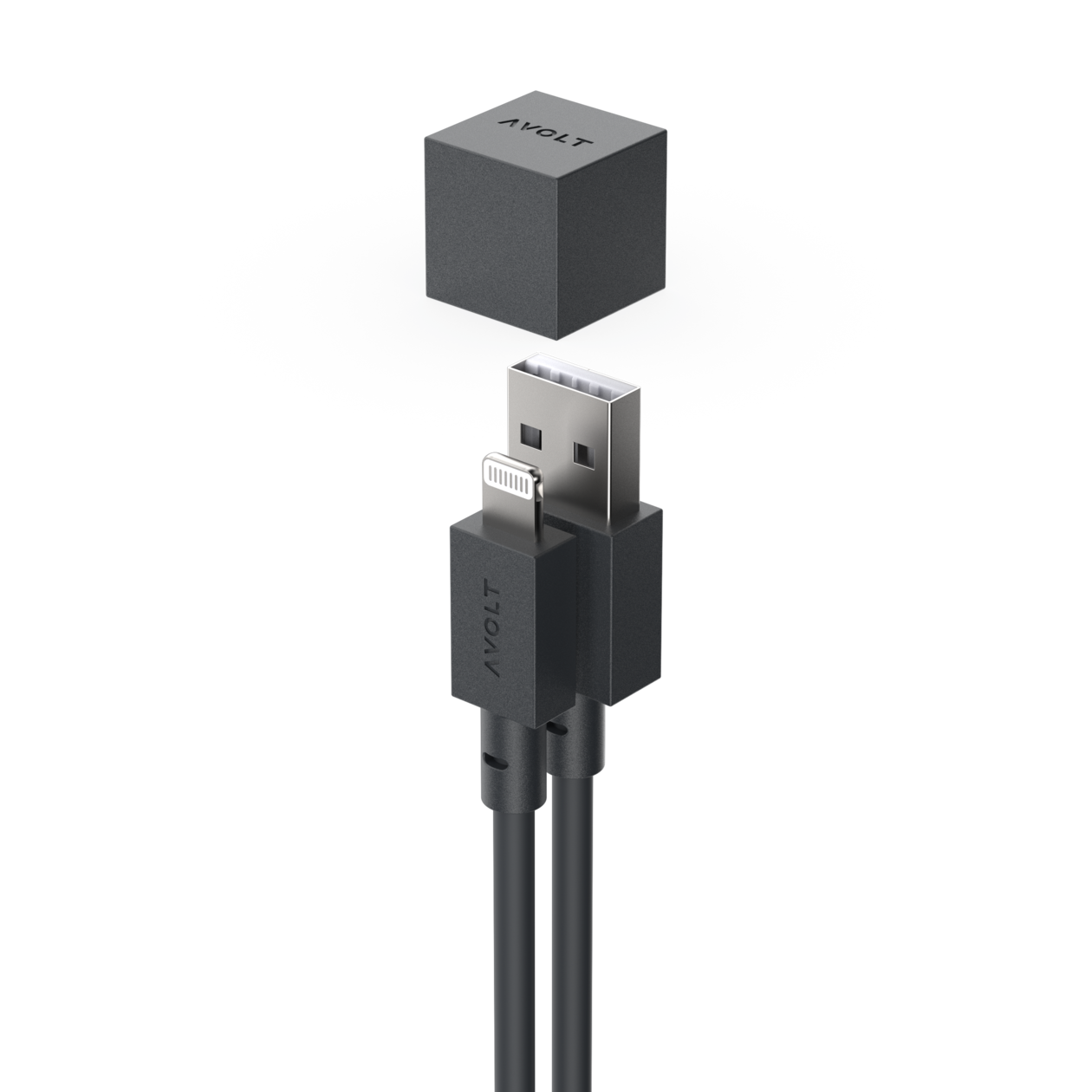 Cable 1 USB-A to Apple Lightning - Stockholm Black