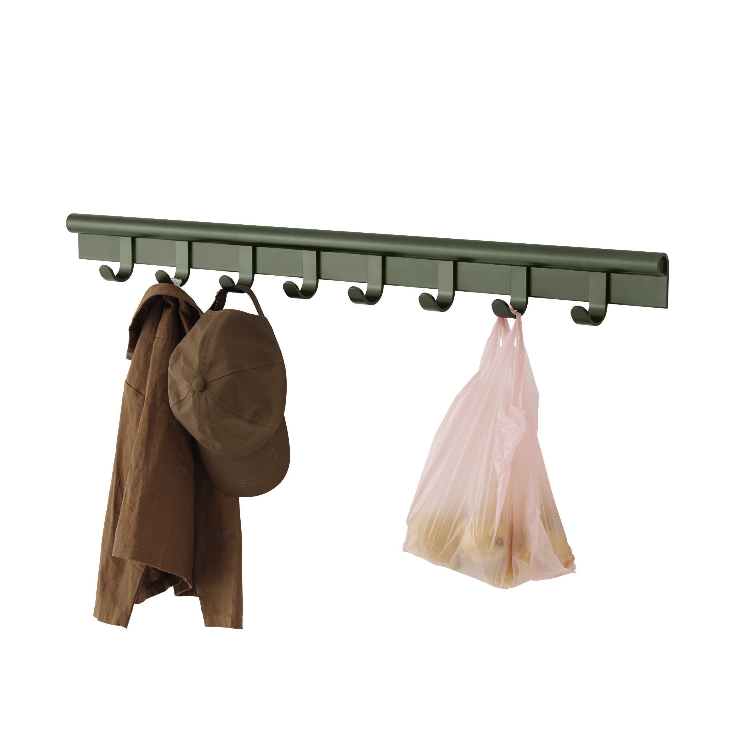 Coil Coat Rack - Dark Green