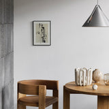 Scaun de dining Collector | Stejar | Tapițerie din piele