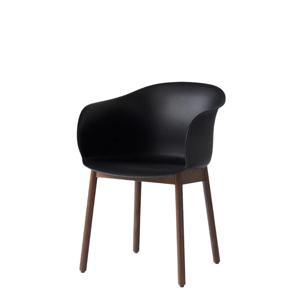 Scaun Elefy JH30 - Negru, nuc
