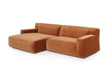 Canapea Clay Corner cu Longchair Mare - Stânga