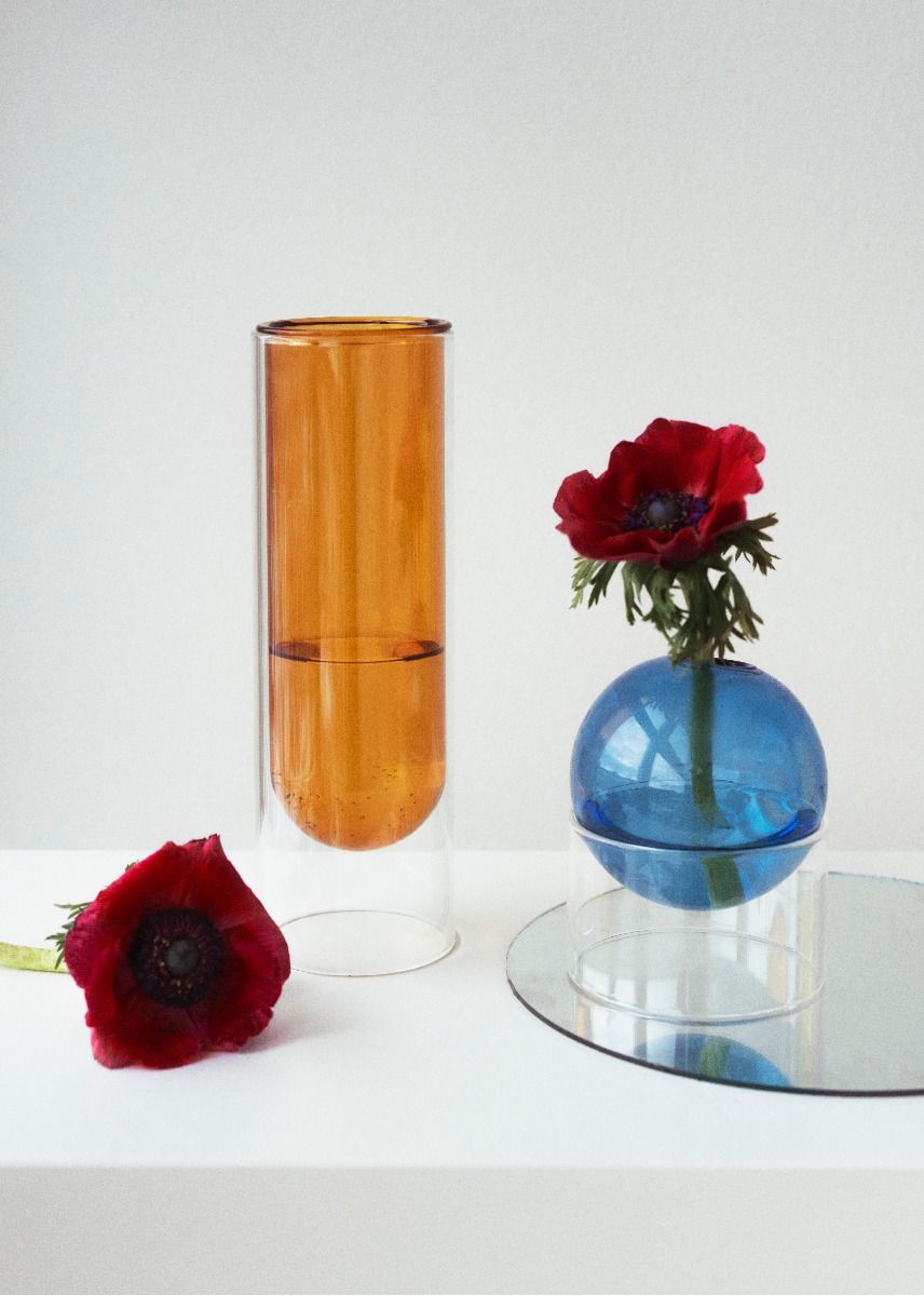 Vază Flower Bubble Albastru