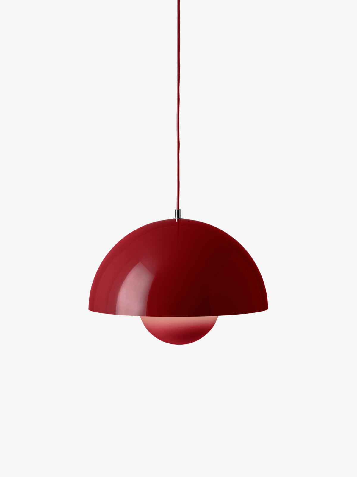 Flowerpot Pendant Medium VP7 - Vermilion Red